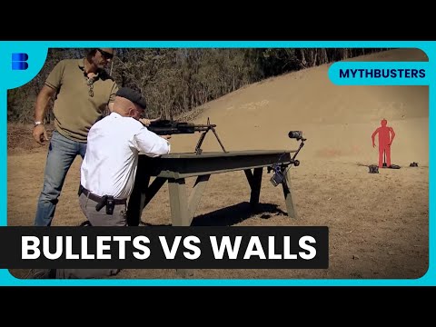 Can Bullets Penetrate Walls Like In Movies We Test It | MythBusters | Science Documentary