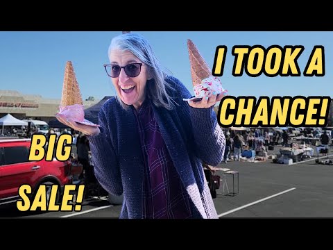 I TOOK A CHANCE ON THESE ANTIQUES at the Flea Market Sale