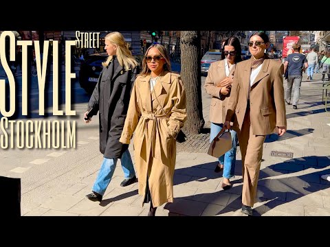 +18°C☀️Stockholm Fashion Walking Tour: Scandinavian Spring Street Style Outfits Women & Men
