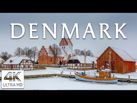 Denmark Winter 4K – Snowy Cities, Harbors & Coastlines in Gentle Nordic Winter Glow