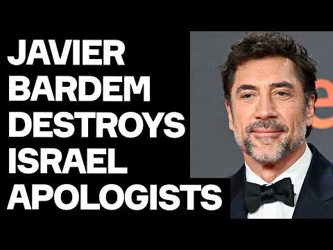 Javier Bardem DESTROYS Israel Genocide Deniers