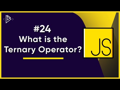 #24 The Ternary (Conditional) Operator | JavaScript Full Tutorial