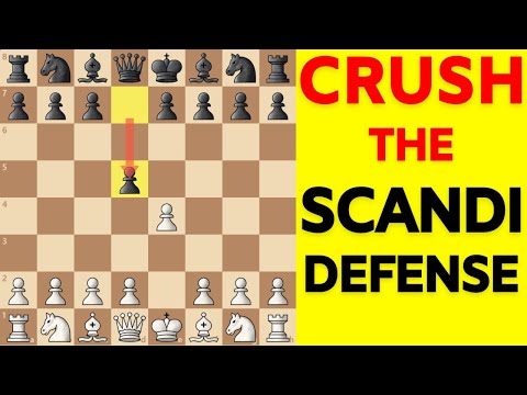 Scandinavian Crushed in 8 Moves – Deadly Leonhardt Gambit Line