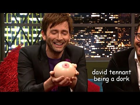 david tennant being a dork for 12 minutes straight