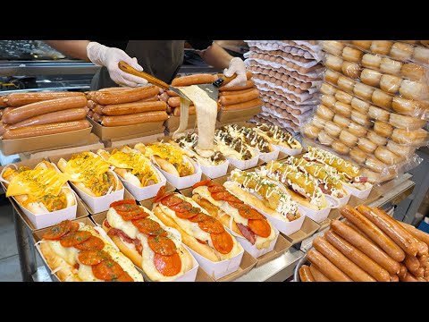 치즈 넣어서 대박난? 오픈부터 줄서서 사가는! 전국 길거리음식 달인의 맛집 모음 Delicious Korean Cheese Dish Compilation