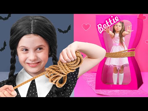 Pink vs Black Challenge with Eva and Friends