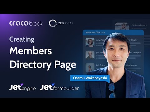 Create Membersâ Directory Page & Update User Profile via Front End Form | JetEngine & JetFormBuilder