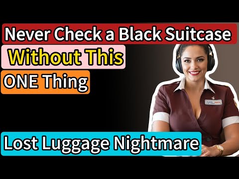 Never Check a Black Suitcase Without This ONE Thing (Lost Luggage Nightmare)