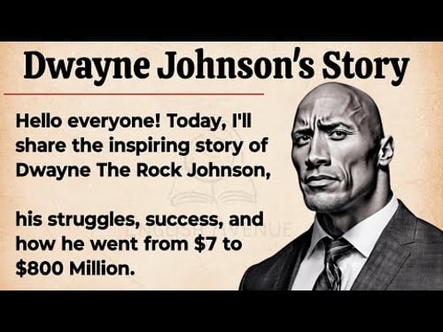 Dwayne Johnson's Story || Learn English Through Story Level 1 π₯|| Graded Reader | Listening Practice