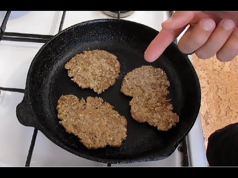 Лепешки из проросшего зерна на сковороде. Без дрожжей и закваски
