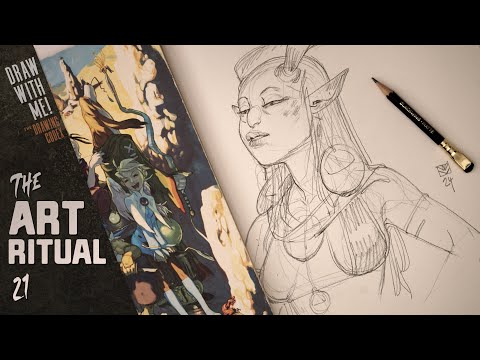 Art Ritual 21: Let's Sketch Some Faces! (Real Time Drawing Session)