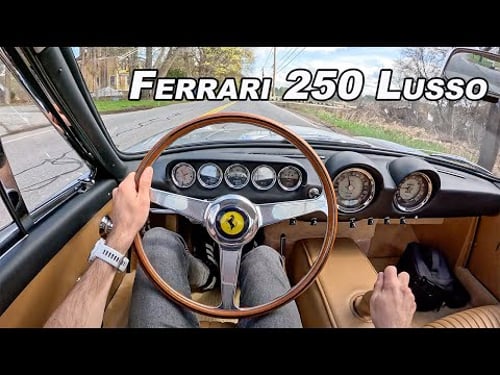 1963 Ferrari 250 GT Lusso - Driving Rare Italian V12 Luxury (POV Binaural Audio)