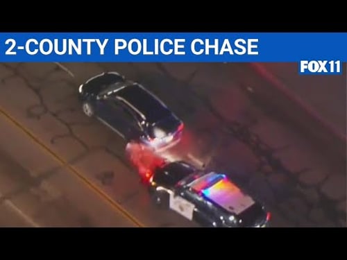 Police chase ends in dramatic arrest near Compton
