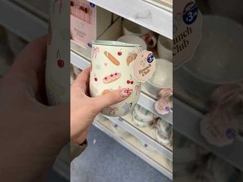Obsessed🎀🥐 #bnm #brunch #homewareshopping #brunchrange #cute #cutemug