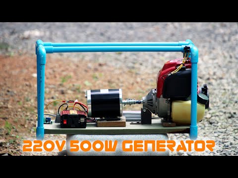 Create Remote Control Generator 220V 500W from 4 stroke Engine