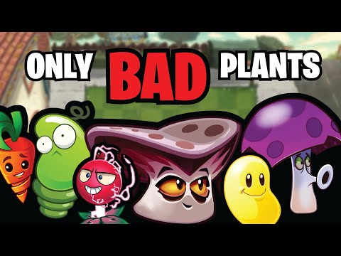 Can You Beat Plants vs. Zombies 2 with ONLY Bad Plants?