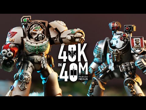 War of Secrets! Dark Angels vs Grey Knights Warhammer 40k in 40m Battle!