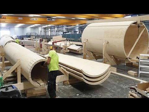 Incredible Modern Automatic Wood Processor Production Factory. Amazing Modern Woodworking Machines
