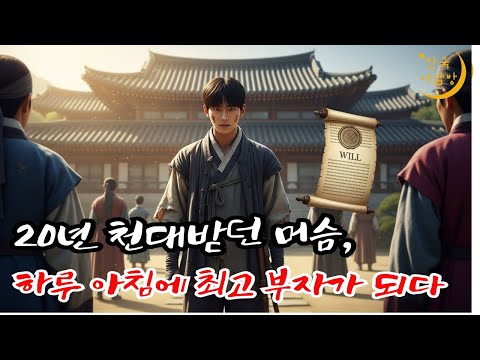 천민 머슴, 하루아침에 고을 최고 부자가 되다 ; 야담이야기,설화, 옜날이야기, 민