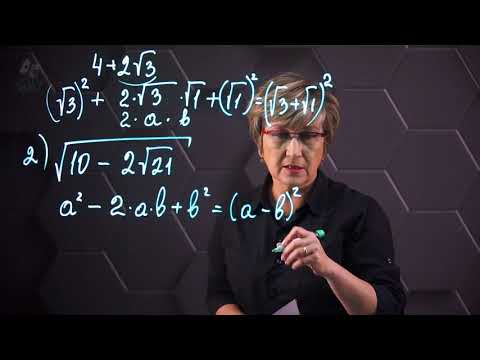 Transforming expressions containing square roots. Extracting the square sum and difference. Pract...