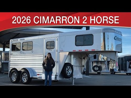 2026 Cimarron Norstar 2 Horse Gooseneck The Most Maneuverable Trailer
