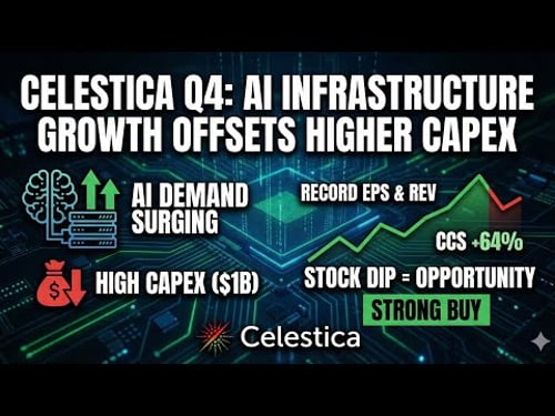 CLS stock, Celestica Q4: AI Infrastructure Growth Offsets Higher CAPEX