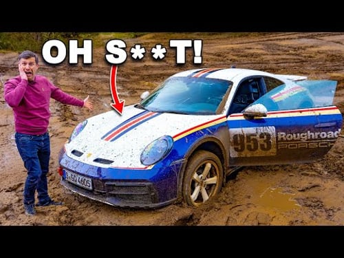 I got a £200k Porsche stuck in mud!