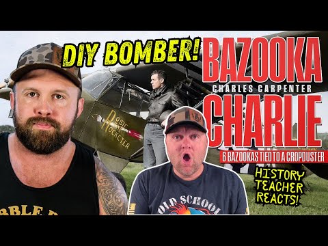 German Tanks vs American Cropduster - Bazooka Charlie | The Fat Electrician | History Teacher Reacts