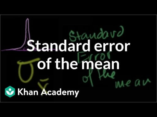 Standard error of the mean | Inferential statistics | Probability and Statistics | Khan Academy