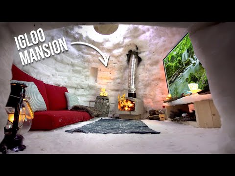 I Built an IGLOO TINY HOUSE
