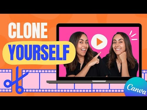 How to CLONE YOURSELF in a Video | Canva PRO Tutorial