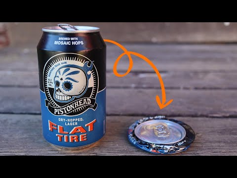 Turning Junk Into An Electric Aluminum Can Crusher!