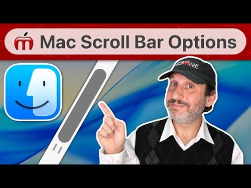 Mac Scroll Bar Options