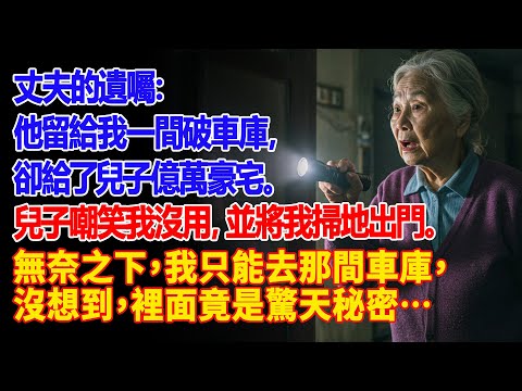 【真實故事】 我從丈夫那裡繼承了一個破舊的老車庫,但當我走進去時... | 父母子女冲突 | 故事分享 | 情感故事 | 晚年哲理 | 說故事