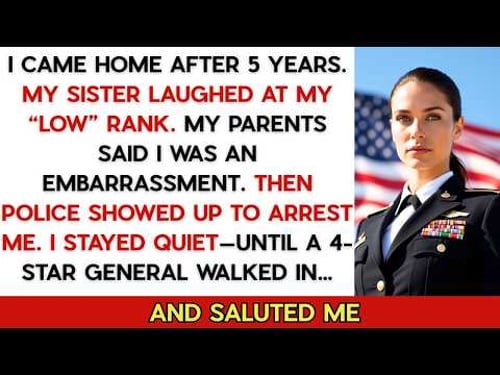 My Sister mocked my "lowly" rank—Until a 4-Star General bowed: "Welcome back, Commander."