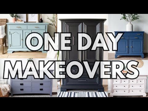 How to Paint Furniture the EASY WAY 👉 9 All IN ONE Paint Makeovers