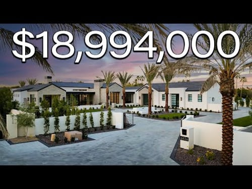 Inside a $19M MANSION with a Car Carousel in Paradise Valley Arizona