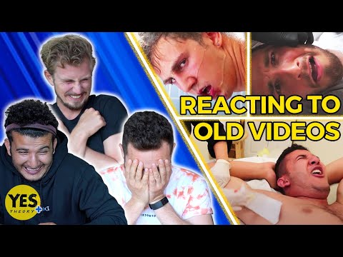REACTING TO OUR FIRST VIDEOS