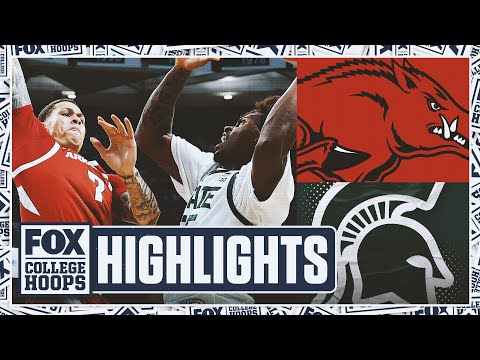 No. 14 Arkansas Razorbacks vs. No. 22 Michigan State | FOX College Hoops