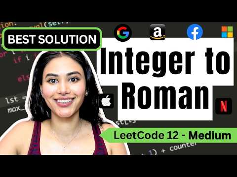 Integer to Roman - LeetCode 12 - Python #leetcode #leetcode150 #topinterview150