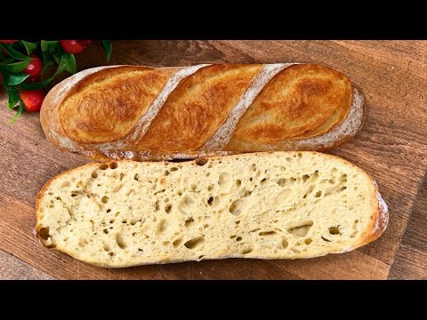No Kneading! The Perfect Baguette You Can Make at Home (Only 3 Steps)