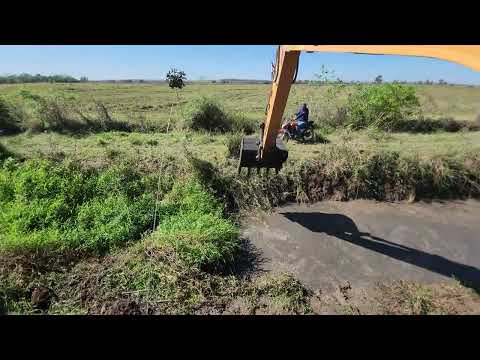 💪 MUITO MATO! ESCAVADEIRA FAZ LIMPEZA PESADA NA VALA ENTUPIDA!