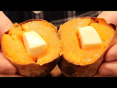 Trying the VIRAL SWEET POTATO AND CHEESE FROM TIKTOK