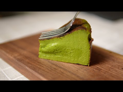Ultra-Rich & Gooey Matcha Basque Cheesecake – A Must-Try for Matcha and Cheese Lovers!