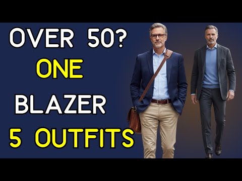 1 Blazer – 5 Perfect Business Casual Styling Ideas for Men Over 50| 50+ Men’s Style