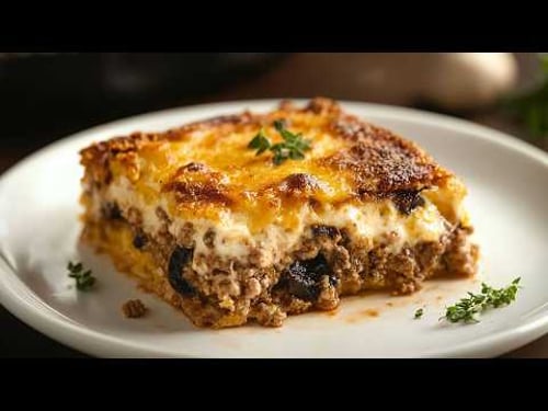 Forget Boring Dinners! Ground Beef + Mushrooms = The Best Cheesy Casserole You’ll Ever Try! 🔥
