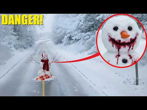 if you see BLOOD on a SNOWMAN, run! (It is EVIL)
