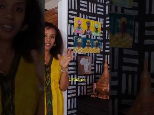 Lilly Bekele-Piper's Black Excellence Room in Nairobi #africaninteriors #interiordesign