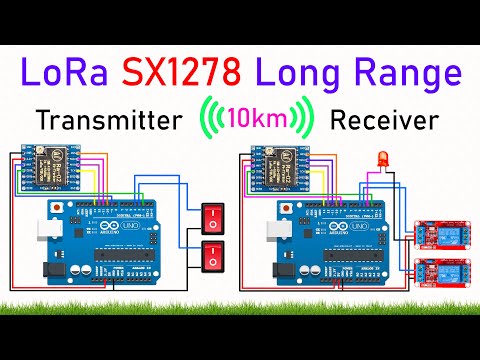 How to Use SX1278 LoRa 433MHz Module (RA-02) to Control a Relay with Transmitter & Receiver