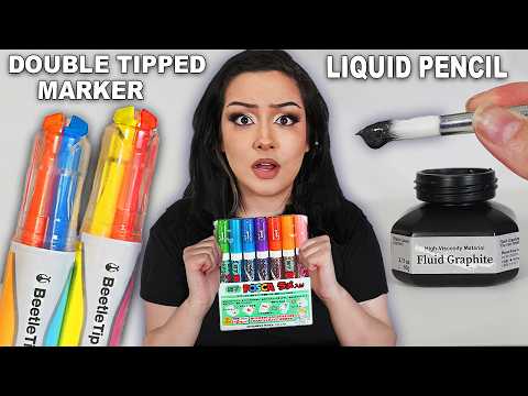 I Tested NEWLY Invented Art Supplies...